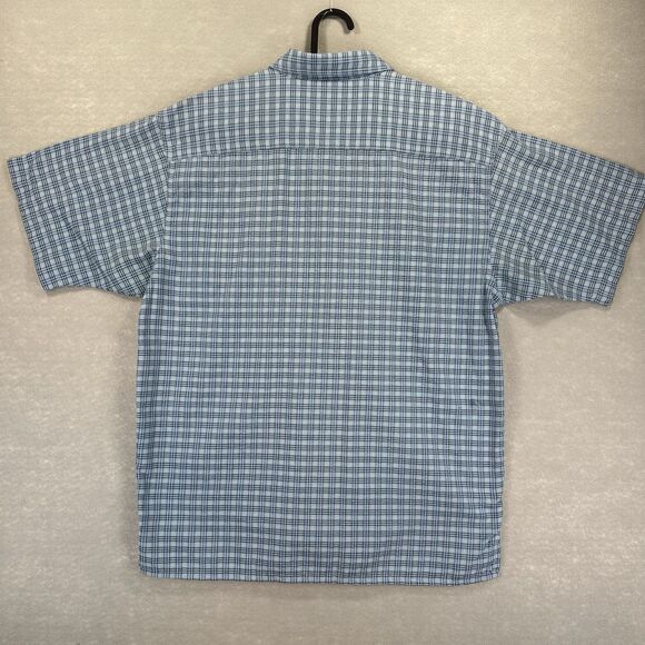 Patagonia M's Puckerware Short Sleeved Shirt Button Up Gingham Plaid Size M - Picture 5 of 10